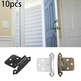 10pcs de fechamento para o armário de fechamento da porta de dobradiça armário de descarga armário de dobra de bronze antigo estilo vintage hinge hinge hardware