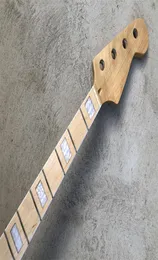 Gloss 4 String Electric Bass Guitar Neck 20 FRET 34 Inghes Maple Fingerboard Block inlay inlay Replacement6501752