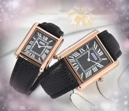 Crime Premium Orologio da uomo e donna a 2 lancette 28/34mm Movimento al quarzo Orologio Orologio Cassa in acciaio inossidabile Fibbia in pelle Bracciale presidenziale Orologio da polso Regali