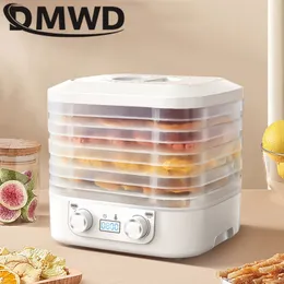 Suszone warzywa owocowe Zioło Suszanie maszynę gospodarstwa domowego Mini Food Odwodnik Pet Mięso Odwodnione 5 taców przekąski Suszarki Suszarki 110 V