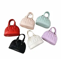 DHL30st/Lot Plain Shell Bag för barn och flickor handväska av Princes K5ed#