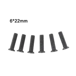 6pcs broca chuck hank para parafusos para parafusos de mão esquerda M5*22mm/m6*22mm para broca unfl drill metal preto ferramenta de ferramenta de energia acessório