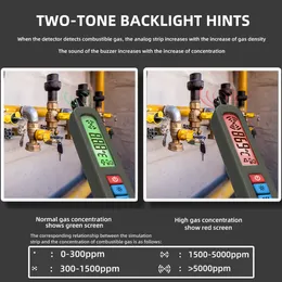 BIDE Detektor wycieku gazu Palustna Naturalny CO2 łatwopalny alkohol LPG Metan Analizator ładowania brzęczyka alarm PPM LEL Tester