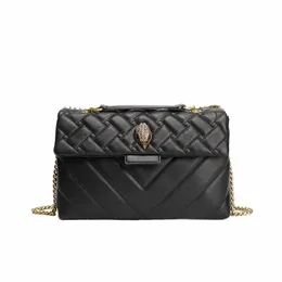 New Kurt Geiger Alta Qualidade UK Mulheres Crossbody Bag Chain Golden Eagle Cabeça Bolsa de Ombro Grande Capacidade B9cL #