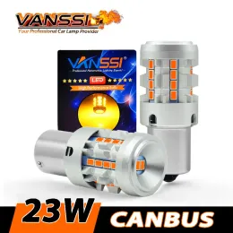 PY21W BAU15S 12496 Светодиодная луковица Янтарная желтая сигнальная лампа Canbus, встроенная в резистор Antiper Flash 1156 BA15S P21W T20 7440 WY21W