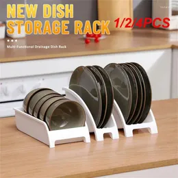 Kitchen Storage 1/2/4PCS Plastic Plate Bowl Holder Ventilated Organizer Rack Anti Deform Kitchenware Dishes Drainage Shelf