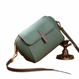 Xmessun Nuove borse a tracolla in vera pelle per le donne Designer Fi Luxary Borsa a tracolla casual in pelle bovina da donna 00aU #