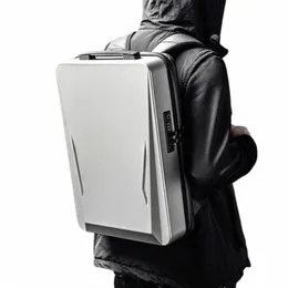 Gaming-Laptop-Rucksack Anti-Diebstahl-wasserdichter Rucksack USB-Männer PC Hartschale Busin Reiserucksack Stereotyp Spieltasche 17,3 P2UC #