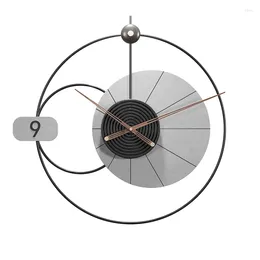 벽시계 대형 시계 현대 디자인 금속 패션 홈 장식 조용한 간단한 석영 거실 장식 시계 유럽
