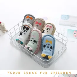 3-36 Monate Frühling Sommer Neugeborene Gummi-Soals Baby Socken Kind Mädchen Jungen Schuhbabys Socken Anti Slip Soft Socke Socken