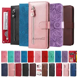 حالات الهاتف الخليوي ، تقلب العلبة الجلدية لـ Samsung Galaxy A12 A22 A22S A32 A52 A52S F12 F22 Wallet Book shipper Solid Coloring Hoseing YQ240330