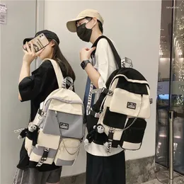حقيبة الظهر الكورية للمدرسة الدراسية الطالبة كبيرة السعة الموضة فتى حقيبة كمبيوتر حقائب المدارس الإناث