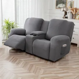 Чехлы на стулья, чехол для кресла Loveseat с раскладывающимся диваном на центральной консоли, толстый мягкий моющийся диван-реклайнер