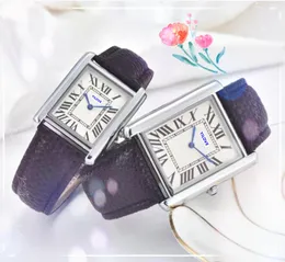 2024 커플 디자이너 Panthere Lovers Watches 남성과 여성 석영 운동 시계 스테인리스 스틸 케이스 Sapphire Crystal Square Wristwatch relogio femininos 선물