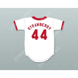 DARRYL STRAWBERRY 44 SPRINGFIELD NUCLEAR POWER PLANT SOFTBALL TEAM BASEBALL JERSEY Stitched Top