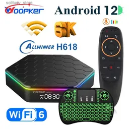 ТВ-приставка Woopker 2023 T95Z PLUS Android 12 6K Медиаплеер 2 ГБ 16 ГБ Allwinner h618 WiFi 6 Dual WiFi BT Smart TV Box 4 ГБ 32 ГБ 64 ГБ Q240330