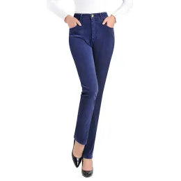 Office Mom Cord Cord gerader Hosen Frauen eleagnt hohe Taille formelle Pantalone große Größe 35 Ol Spodnie Classic Hosen Neue Broek