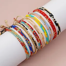 Strand Ccgood Boho Biżuteria Multi-Wayers Miyuki szklane koraliki nasienne letnie bransoletki Dainty Regulowane bransoletka dla kobiet pulseras mjer