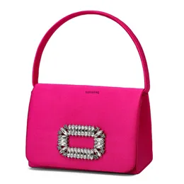 디자이너 고급 패션 다이아몬드 클러치 가방 새로운 클래식 및 세련된 실크 연회 여성 실크 가방 다이아몬드 핸드백