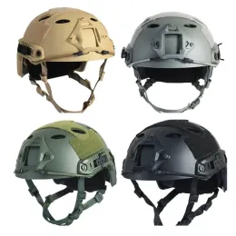 Zubehör FAST Verstellbarer Helm Hochwertiger taktischer Schutzhelm Paintball Wargame Airsoft Radfahren CS Rail Helme Jagdausrüstung