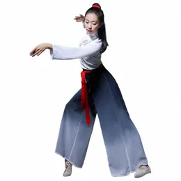 Kobieta Yangge Odzież Zajęty chiński taniec ludowy dorosły elegancki klasyczny kostiumy Natial Square Hanfu taniec f4oj#