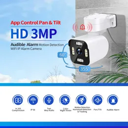 3MP Humanoid Detection and Tracking WiFi Connection Alarm Intelligent Dual Light Source Night Vision H.265 IP -kamera