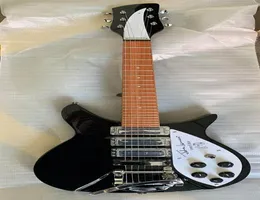 Bütün Özelleştirilmiş Özel Teklif Rickenbackr Tip 325 Kısa Siyah Ele Gitar 527mm En Kalite 3515848