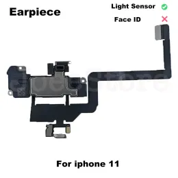 Joeestore Top Front Earpiece Flex Cable för iPhone 11 12 Pro Max X Xs XR Proximity Sensor Original hörlurhögtalare Montering