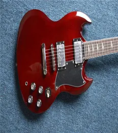 Sanatçı Modeli SG Elektro Gitar Angus Young Signature kahverengi gitar, stokta gümüş donanımlı 3382255