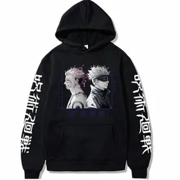 Jujutsu kaisen cosplay rolig gojo satoru cool ryomen sukuna manga vän tryck hoodie tröjor Autumn Winter plus size hoodie o6d6#