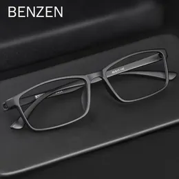 Benzen Jakość okularów optycznych rama mężczyźni kobiety ultralekkie okulary okulary kwadratowe receptę okulary 5196 240314