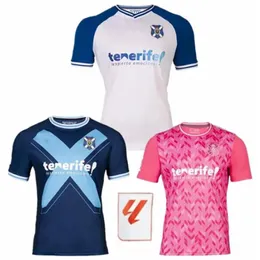 2024 CD Tenerife Mens Soccer Jerseys 23 24 RUBEN BORJA GARCES MO DAUDA MICHEL SHASHOUA ELADY MELLOT GALLEGO Centennial Home Away 3rd Football Shirts