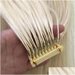 Przedłużenie włosów wstępnie związane Super wysokiej jakości 150G 300 STRANDS PRETBONDED EUROPEURY 6D EXTERZEM 16 18 20 22 24 cala Brazylijska Humanhair Drop D DH2CW