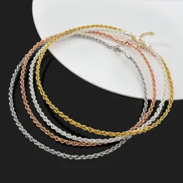 여성을위한 토크 패션 보석 목걸이 로즈 골드 컬러 목걸이 Collier Bijoux