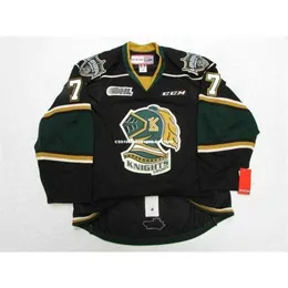 24S TKACHUK MATHEW Дешевый индивидуальный LONDON KNIGHTS OHL THIRD CCM JERSEY стежок добавить любое число любое имя Мужская хоккейная майка XS-6XL