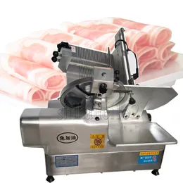 Fatiador de carne comercial elétrico, máquina de corte de carne congelada, corte automático, fatiador de rolo de carneiro