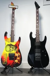 Custom kirk Hammett LTD KH3 Karloff Mummy Monster Movies Collezione Chitarra elettrica Paletta inversa Copia Pickup EMG Floyd Ro6229270