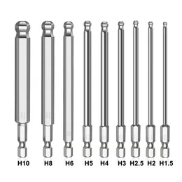 Bip del cacciavite HEX da 100 mm metrica bit magnetico bit magnetico Bit magnetico per utensile automobilistico/produzione/costruzione/industrie