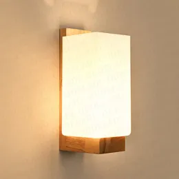 Nordic Sconce Wall Lights Wood Led Wandlamp Glass Lamp Luminaria Modern Loft Decor Bedroom Hallway Lights Fixtures AC90-260V