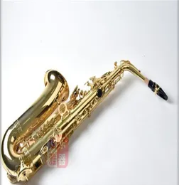 Jowisz JAS700 Jakość marki Alto EB Tune Saksofon instrument muzyczny Mosiądz Gold Lakier E Flat Sax With Case Accessories1358888