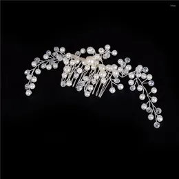 Decorazione per feste Sposa Pettine per capelli da sposa Copricapo da sposa Perla Donna Ragazza Copricapo Copricapo Testa Pin Accessori per gioielli