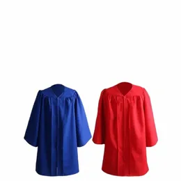 v-neck Loose Solid Color High School Bachelor Degree Dr Student Graduati Uniform Graduati Cap Graduati Ceremy Uniform c23q#