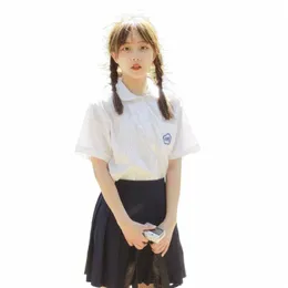 Asiatische Uniform High School Student Chinesische Schule Sailor JK Seifuku XS-3XL Mädchen Uniformen Set Marine Faltenröcke Kleidung Japanisch C3rX #