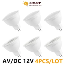 4pcs LED Spotlight MR16 Gu5.3 Düşük Basınç AC/DC 12V 3W-7W Downlight Mutfak için 20W 50W 100W Halojen Lambası Değiştirin