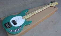 Factory Custom Green 4String Electric Bass Guitar med prickar FRET INLAYMAPLE FingerboardChrome Hardwaresoffer anpassad3125586