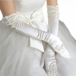 Großhandel Brauthandschuhe Perlen mit Finger Brauthandschuhe Guantes Hochzeitsaccessoires 2024 Q2Rk #
