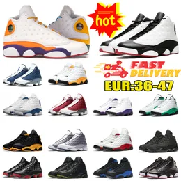 2024 Fashion 13s Basketball Shoes 13 Flint Court Purple Brave Blue Hyper Royal Del Sol Bred Black Cat Obsidian Dirty Bred Mens Trainers Sports Sneakers big size