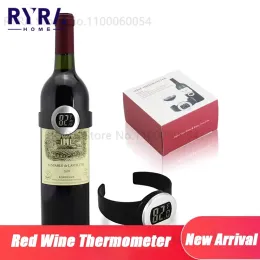 Digtalflasche Rotwein Thermometer Stange Getränke Temperatur Messgerät LCD Champagner -Checker Armband Thermometer Küchenwerkzeuge