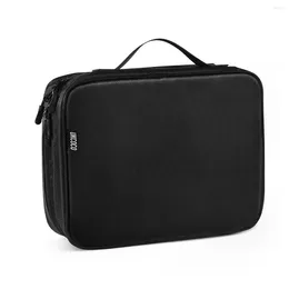 Torby magazynowe UKCOCO Digital Devices Bag Data Cable Organizer Torebka do tabletu telefonu słuchawki (czarny)