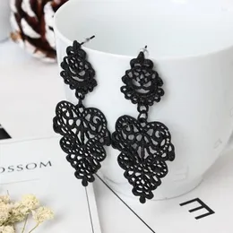 Dangle Earrings Vintage 2024 Promotion Tin Alloy Brincos Jewelry Joker Retro Hollow-out Bohemia Female Factory Direct Sale Women